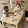 Kids doing art as part of Kosha Kids at Kosha Yoga in Canton CT